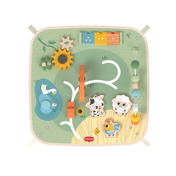 Stolek s aktivitami dřevěný Farmers Funday