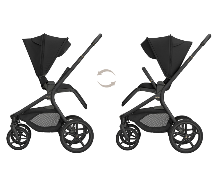 Kočárek 2v1 Goya Platinum Black