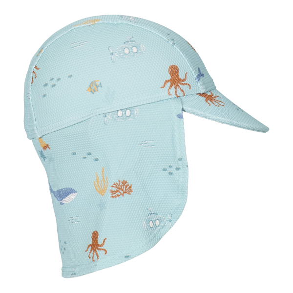Plážová kšiltovka s ochranou krku Ocean Friends vel. 2