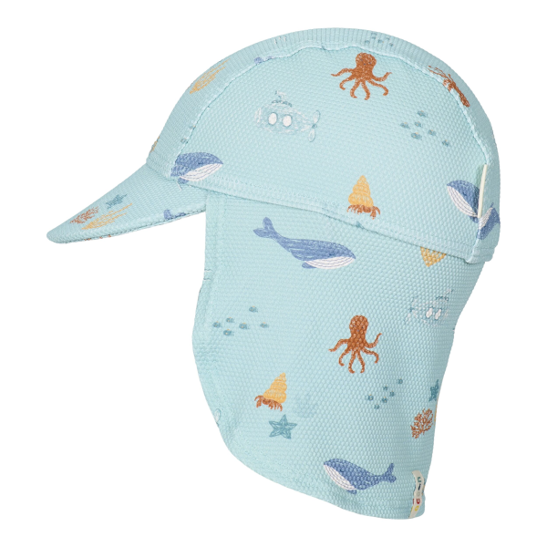 Plážová kšiltovka s ochranou krku Ocean Friends vel. 2