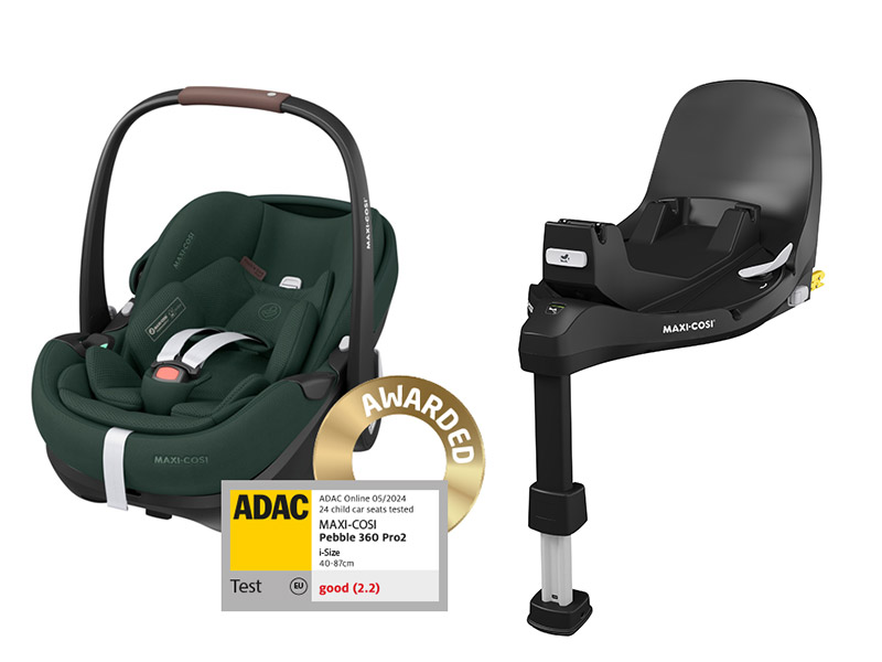 Pebble 360 Pro 2 autosedačka Twillic Green + základna FamilyFix 360 Pro