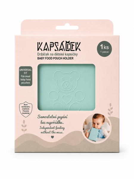 Držáček na dětskou kapsičku mint
