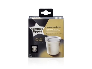 Tommee Tippee Zásobník Nádobky na skladování mat. mléka C2N, 4ks 0+m