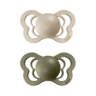 Bibs Couture ortodontický dudlík z přírodního kaučuku 2ks - velikost 2 > varianta vanilla-olive