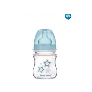 Canpol babies Láhev se širokým hrdlem NEWBORN BABY 120ml > varianta modrá