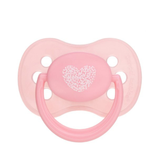 Canpol babies Dudlík 0-6m silikonový třešinka PASTELS > varianta růžový