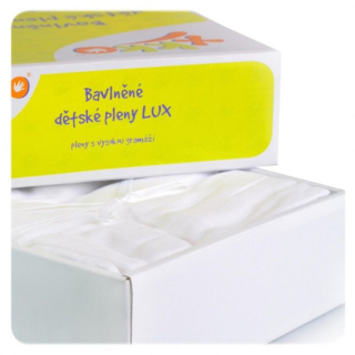 Xkko Vysokogramážní dětské pleny LUX 70x70 1ks > varianta bílé