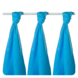 Xkko Bambusové pleny BMB Cyan 70x70cm - 3ks