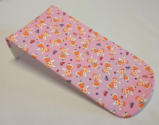 Babyrest Lehátko do vany plátěné Péťa růžový Pes