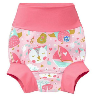 Happy Nappy plavky Sova a Kočička - XL