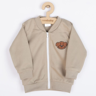 New Baby Kojenecká bavlněná mikina BrumBrum latte