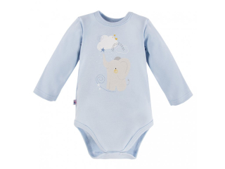 Eevi Body s dlouhým rukávem MELLOW modré