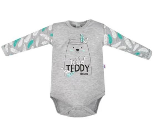 New Baby Kojenecké body s dlouhým rukávem Wild Teddy