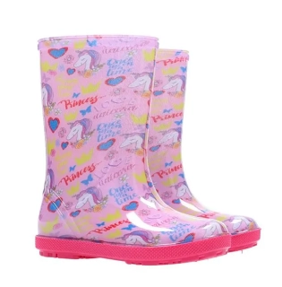 DEMAR - Dětské barevné holínky HAWAI PRINT 0046 AL jednorožec