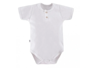Eevi Dětské polo body bílé na knoflíky