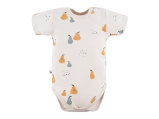 Eevi Dětské body ecru s hruškami