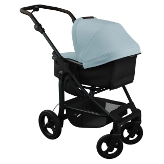 Tfk mono4 frame - air chamber wheel + carrycot mono/pro combi unit blue dual color