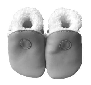 Hopi Hop Barefoot kožené capáčky Zimní šedé