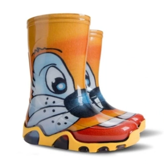 DEMAR - Dětské barevné holínky STORMER PRINT 0030 I kočka