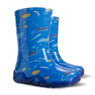 DEMAR - Dětské barevné holínky STORMER PRINT 0030 T kosmos