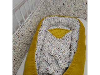 Sada do postýlky 3 dílná Květy hořčicové