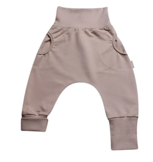Tepláčky "rostoucí" BAGGY MKcool MK2404 béžové