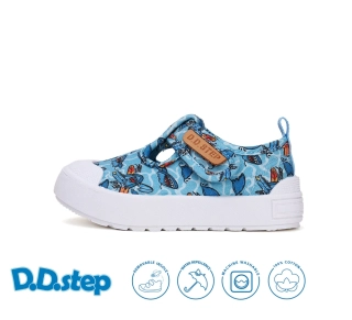 D.D.Step Dětské plátěné tenisky C096-51104