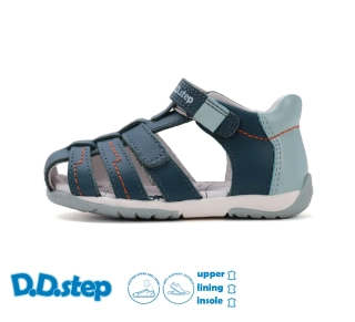 D.D.Step Dětské kožené sandály G111-61843B