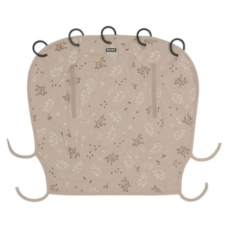 sluneční clona Design clona Romantic Leaves Beige s UV ochranou UPF 50+