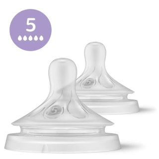 Philips AVENT Natural Response – savička SCY965/02, průtok 5 (rychlý), od 6 m, 2 ks