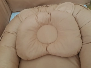 Podhlavníček bavlněný kávový