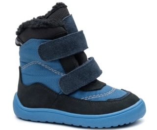 Protetika Chlapecké zimní barefoot boty Nut Blue