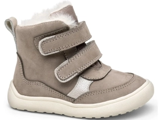 Protetika Dívčí barefoot zimní boty Kesy Taupe