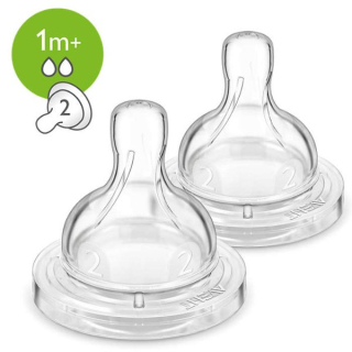 Philips Avent Dudlík Anti-colic-Classic+ 2 pomalý průtok, 2 ks