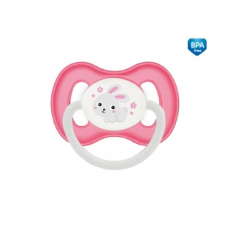 Canpol babies Dudlík 6-18m kaučukový třešinka BUNNY & COMPANY > varianta růžový