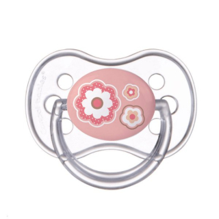 Canpol babies Dudlík 0-6m silikonový třešinka NEWBORN BABY > varianta růžový