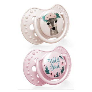 LOVI Dudlík silikonový dynamický Wild Soul girl > 3-6m 2ks