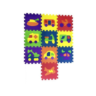 Cosing Pěnová podložka puzzle - Dopravní prostředky 10ks