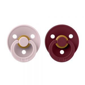 Bibs Colour dudlíky z přírodního kaučuku 2ks - velikost 2 > varianta pink-plum-elderberry