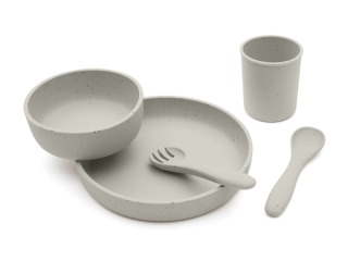 Jídelní sada 5-dílná Platinum Silicone Sand