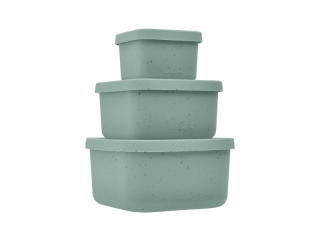 Sada boxů na svačinu 3 ks Platinum Silicone Sage