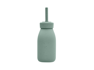 Láhev s brčkem Platinum Silicone Sage