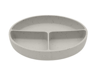 Talíř dělený s přísavkou Platinum Silicone Sand