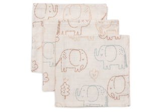 Ubrousky mušelínové 3 ks 31x31cm Elephant Tales