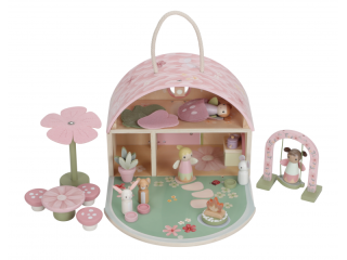 Domeček pro víly dřevěný přenosný Fairy Garden